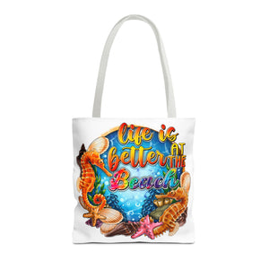 Life is Better At the Beach Tote Bag-Phoenix Styles