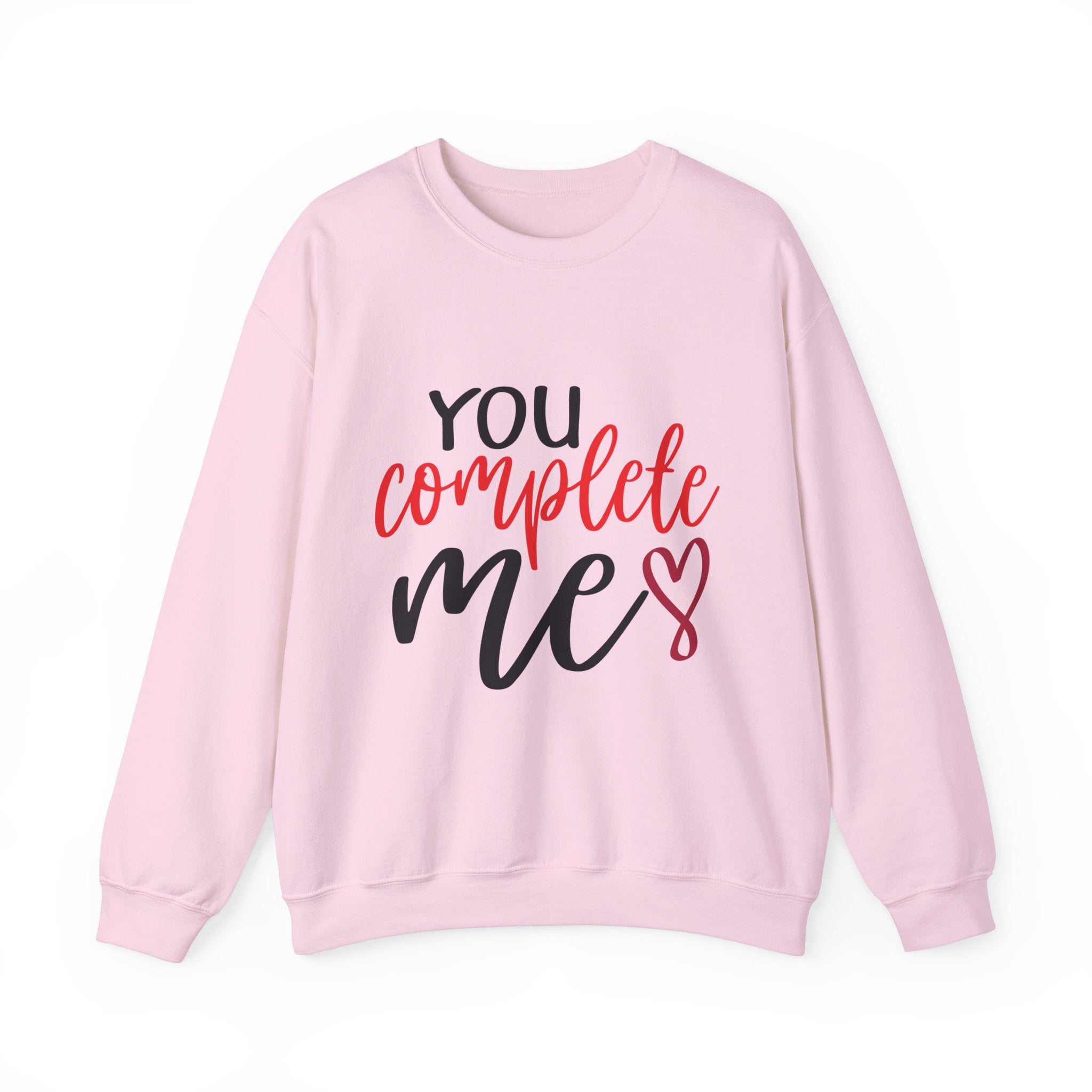 You Complete Me Valentine's Day Crewneck Sweatshirt-Phoenix Styles