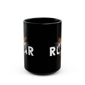 Roar Black Mug (11oz, 15oz)-Phoenix Styles