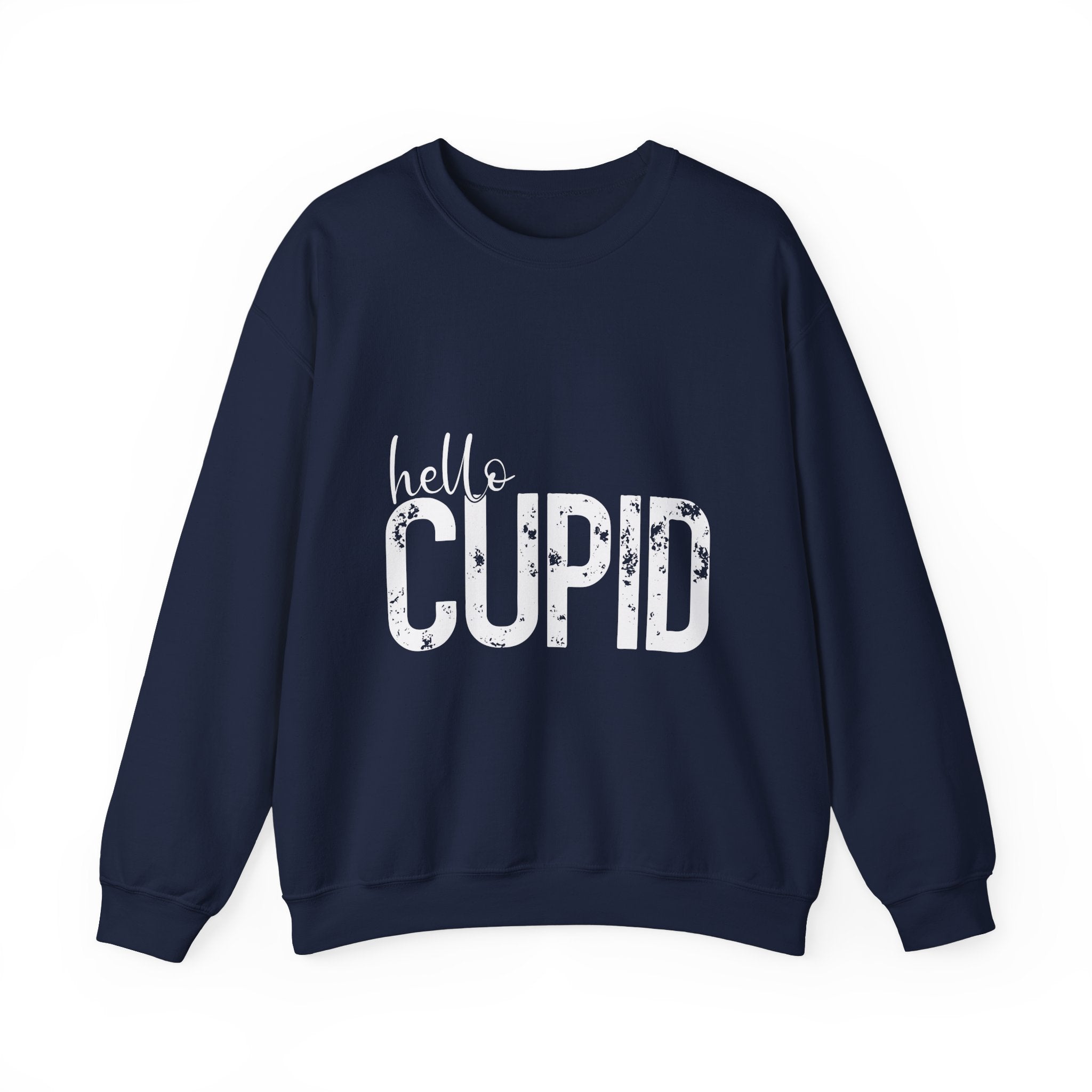 Hello Cupid White Valentine's Day Crewneck Sweatshirt-Phoenix Styles