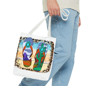 Flips Flops Summer Tote Bag-Phoenix Styles