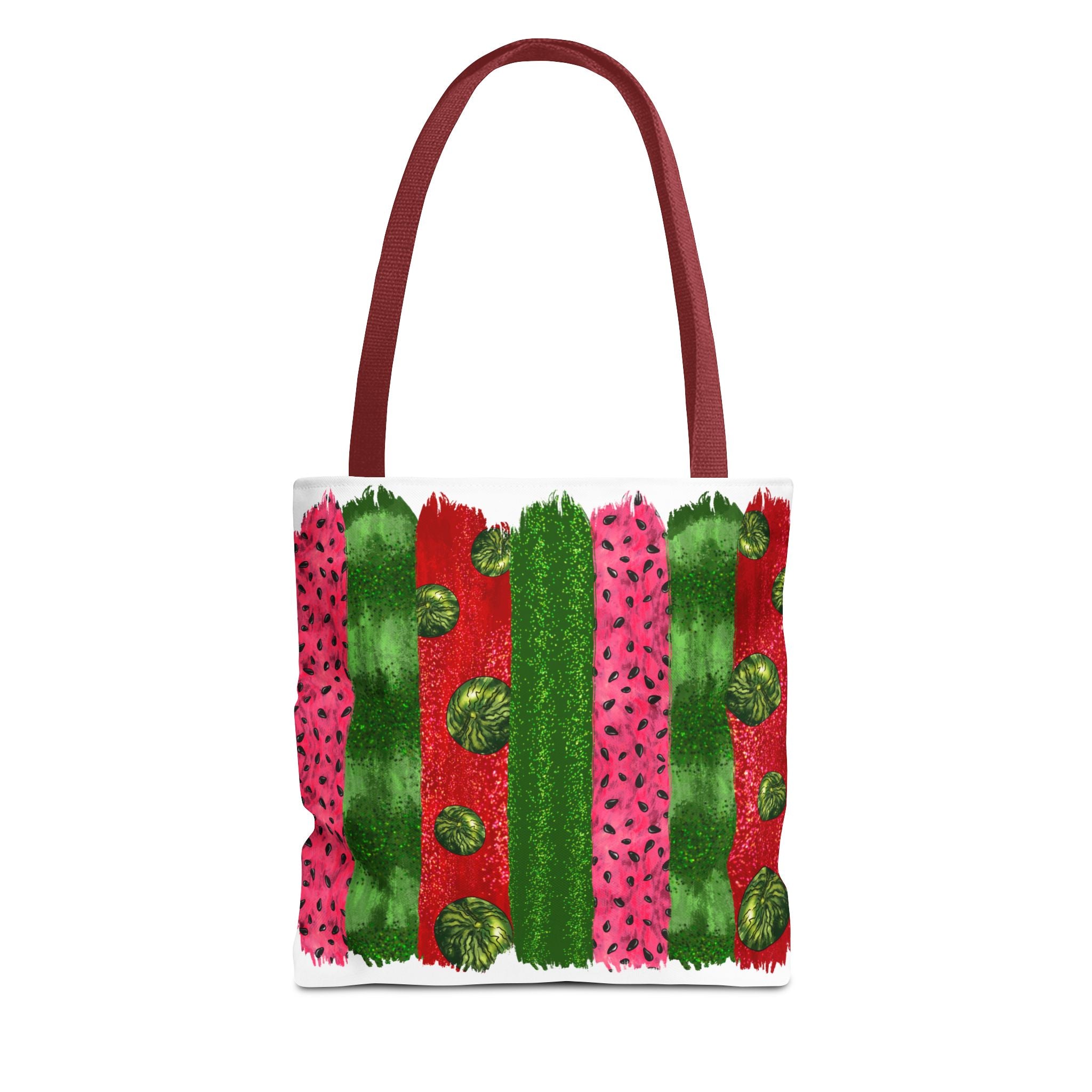 Watermelon Bursh Stroke Tote Bag-Phoenix Styles