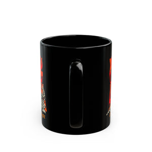 Courages Tiger Black Mug (11oz, 15oz)-Phoenix Styles