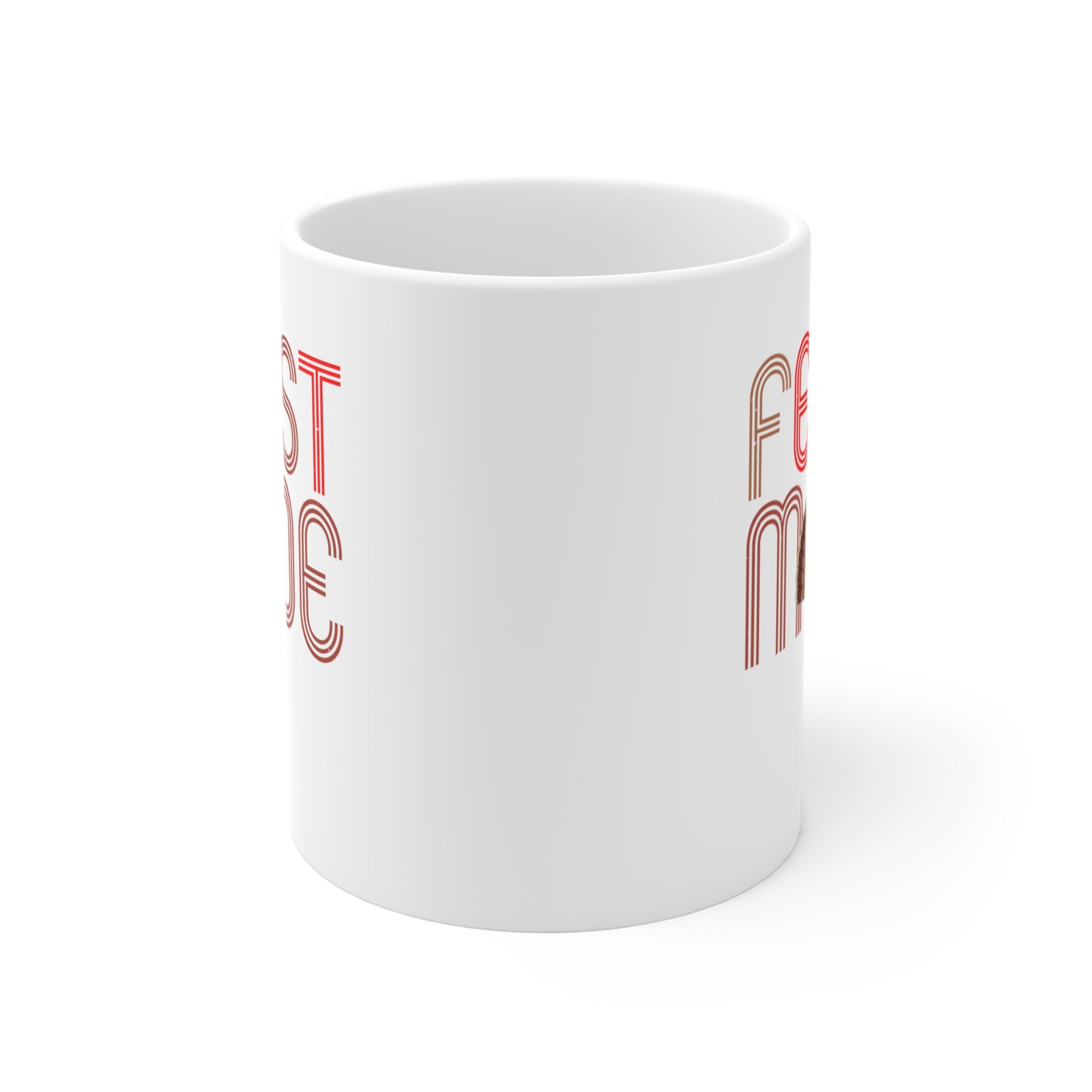 Feast Mode White Ceramic Mug