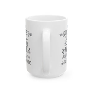 Roses Are Red Ceramic Mug-Phoenix Styles