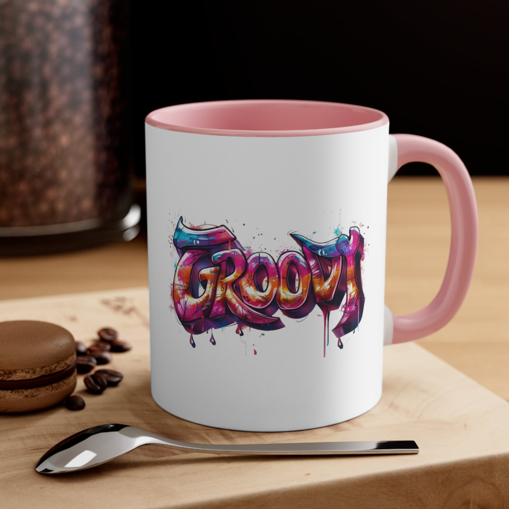 Groovy Accent Coffee Mug, 11oz-Phoenix Styles