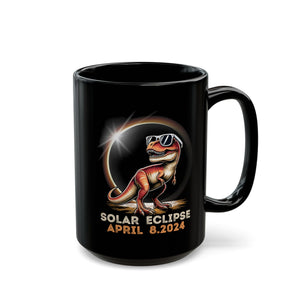 Dino Solar Black Mug (11oz, 15oz)-Phoenix Styles