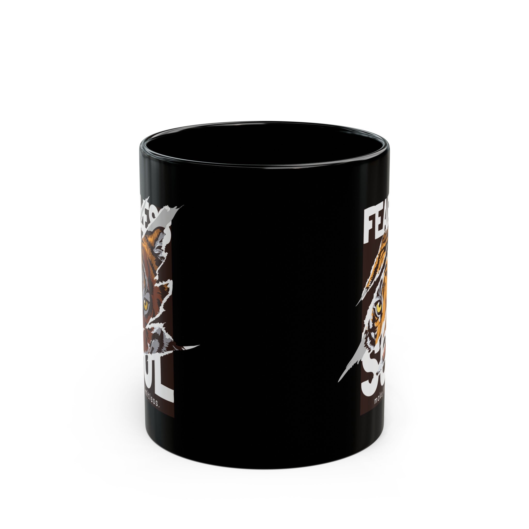 Fearless Soul Black Mug (11oz, 15oz)-Phoenix Styles