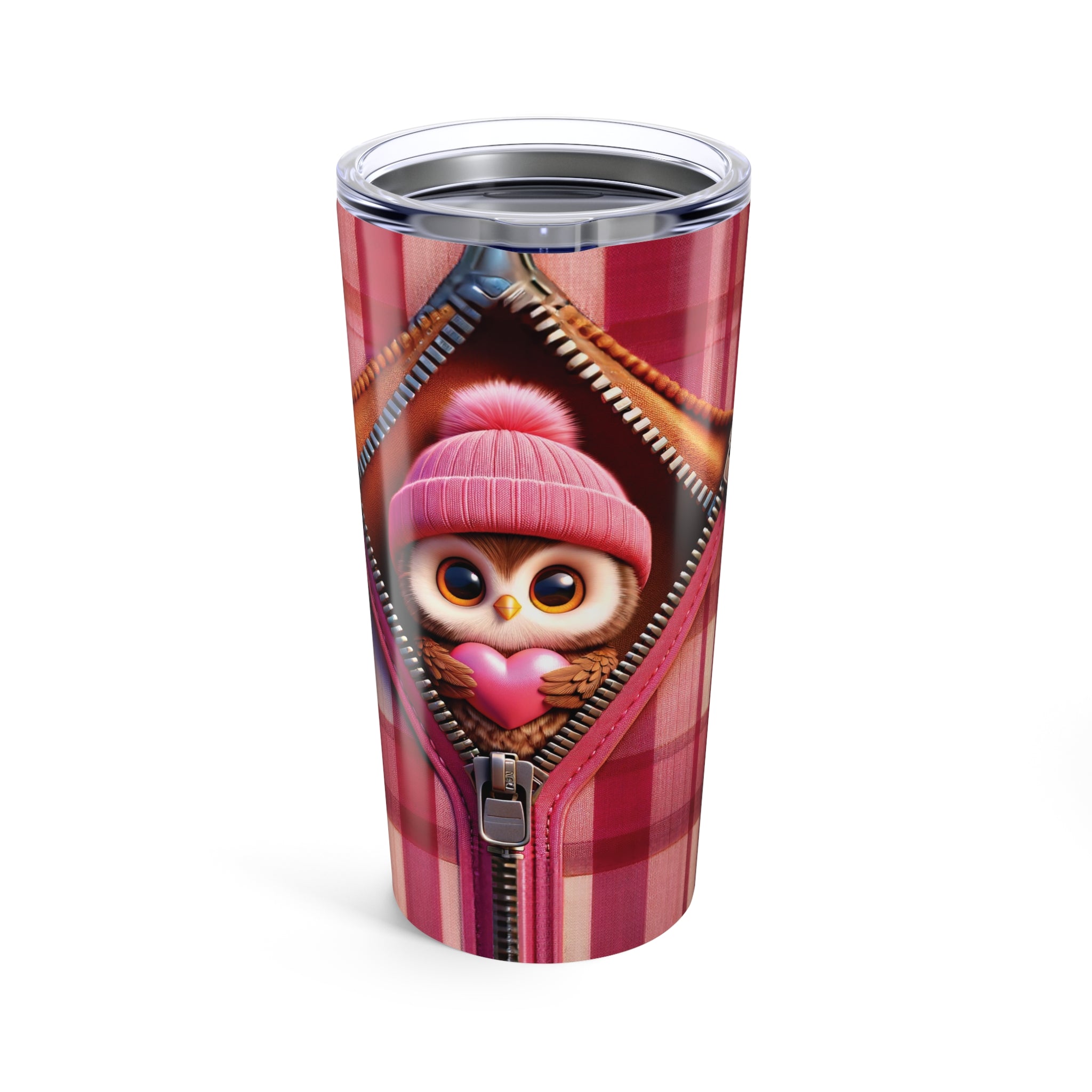 3D Cute Owl Valentines Tumbler 20oz