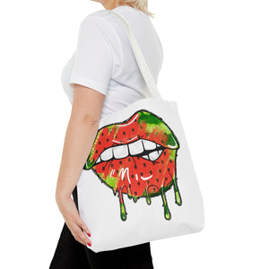 Watermelon Lips Tote Bag (AOP)-Phoenix Styles