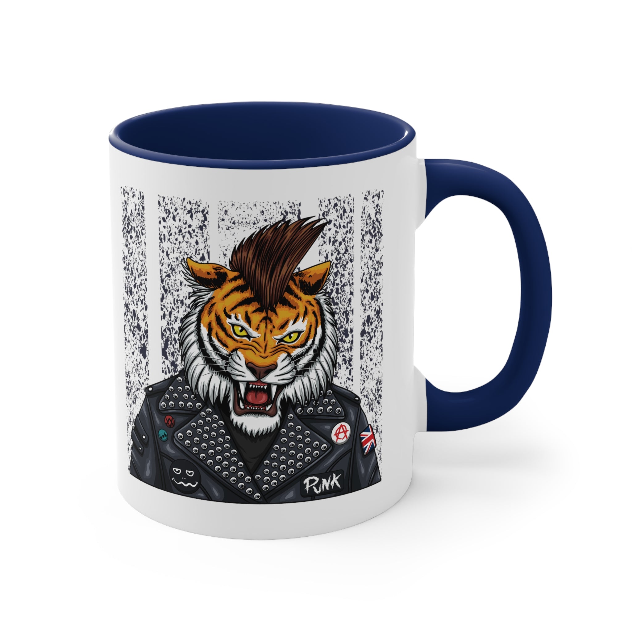 Tiger Accent Coffee Mug, 11oz-Phoenix Styles