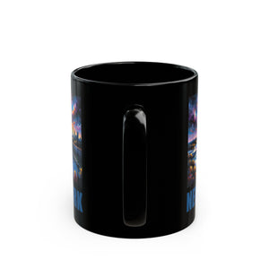 New York Solar Eclipse Black Mug (11oz, 15oz)-Phoenix Styles