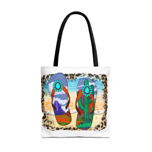 Flips Flops Summer Tote Bag-Phoenix Styles