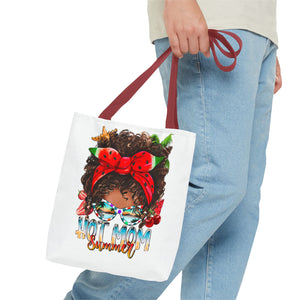 Hot Mom Summer Afro Tote Bag-Phoenix Styles