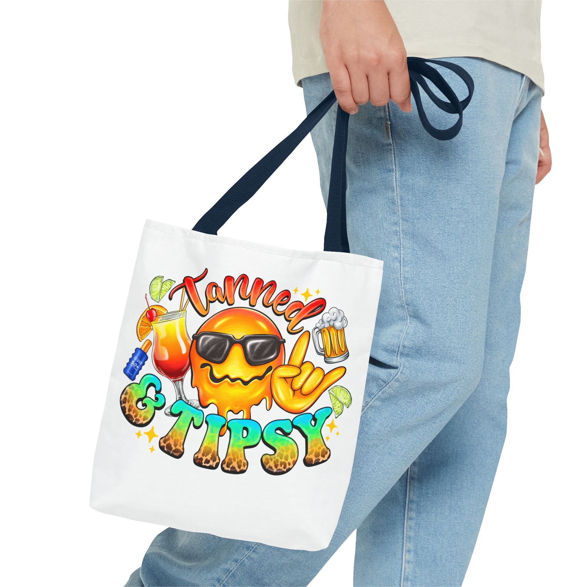 Tanned and Tipsy Tote Bag-Phoenix Styles