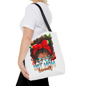 Hot Mom Summer Afro Tote Bag-Phoenix Styles