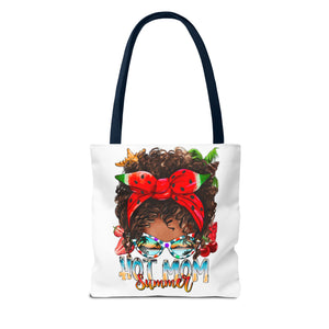 Hot Mom Summer Afro Tote Bag-Phoenix Styles