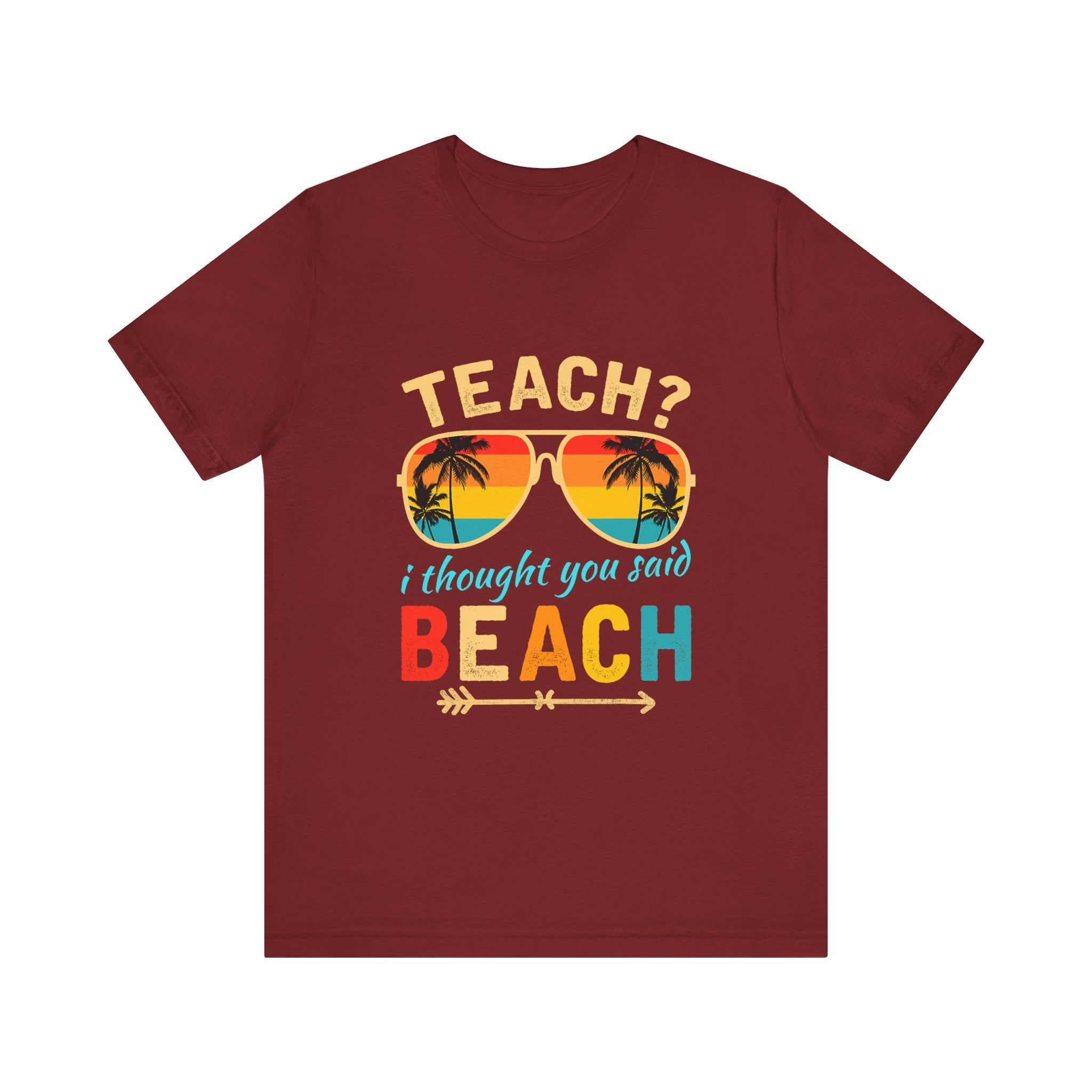 Beach Vibes Teacher Tee - Perfect for Summer Fun!