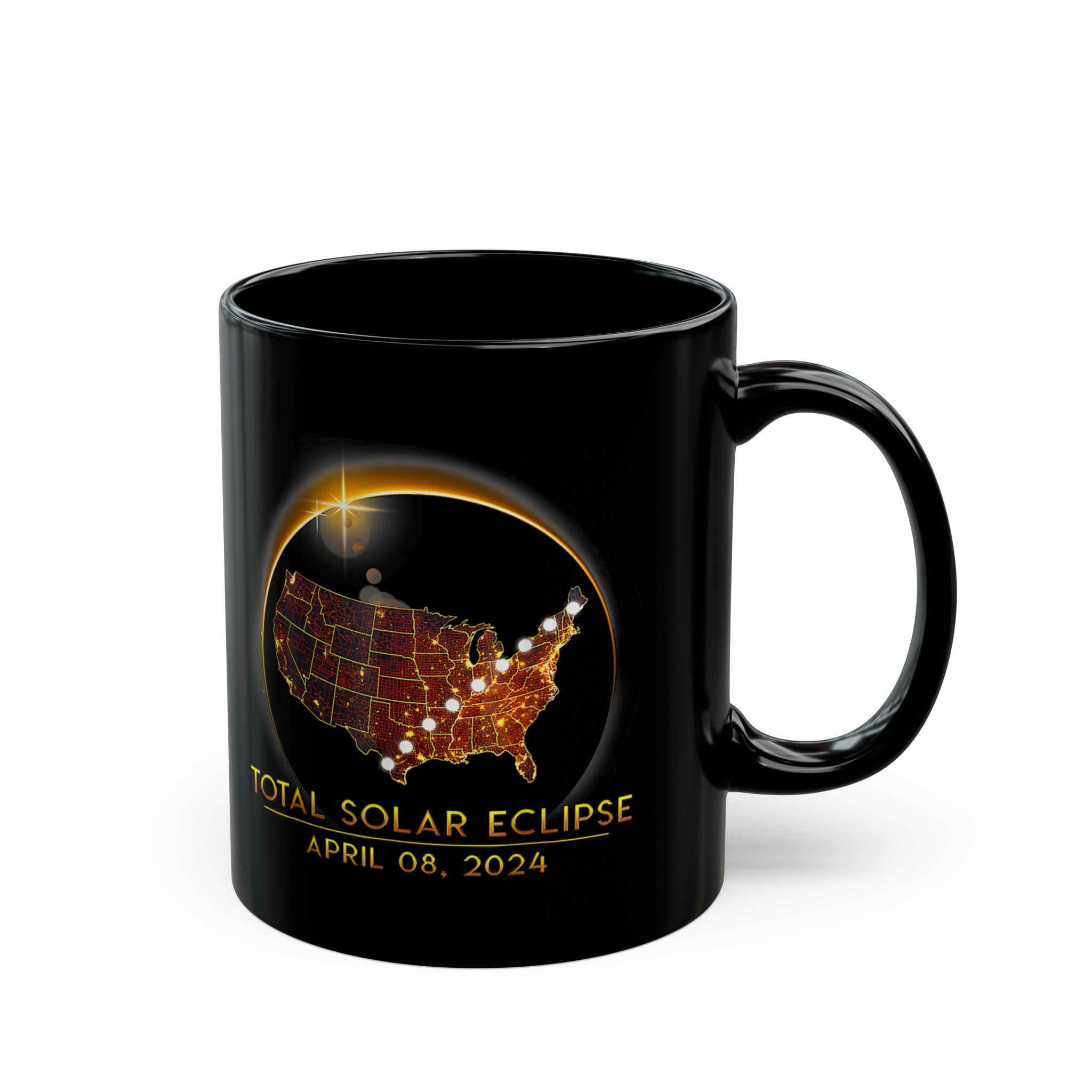 Best Solar Eclipse Black Mug (11oz, 15oz)-Phoenix Styles