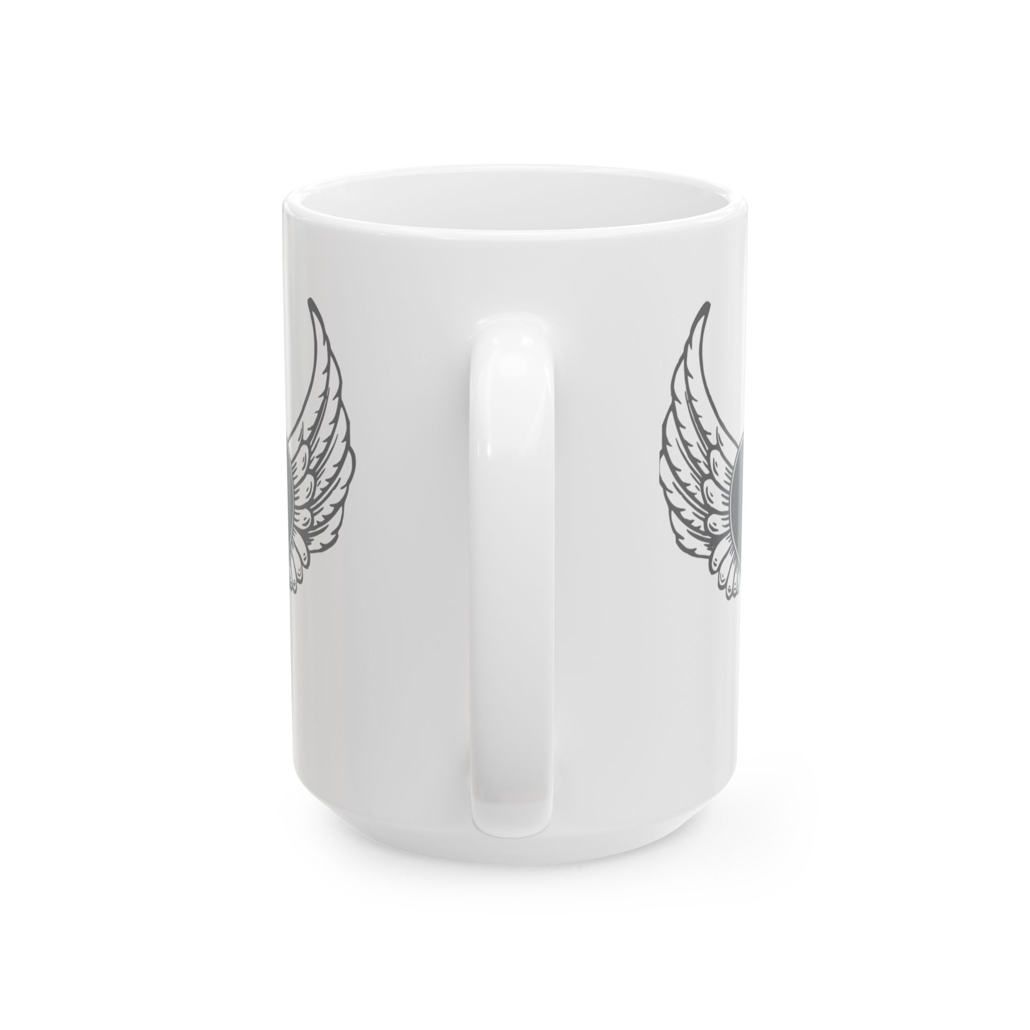 Heart Wings Ceramic Mug-Phoenix Styles