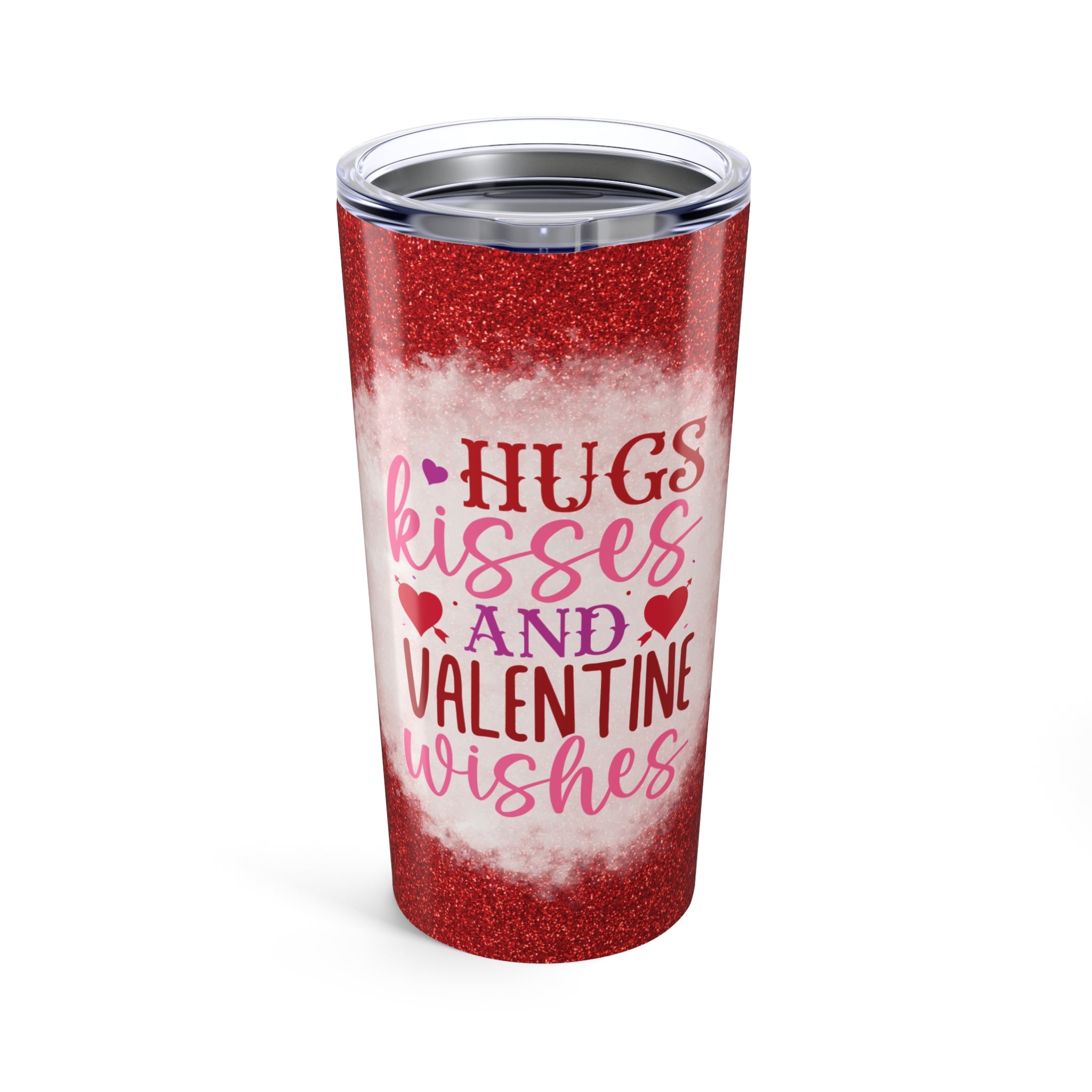 Hugs Kisses and Valentines Wishes Tumbler 20oz-Phoenix Styles