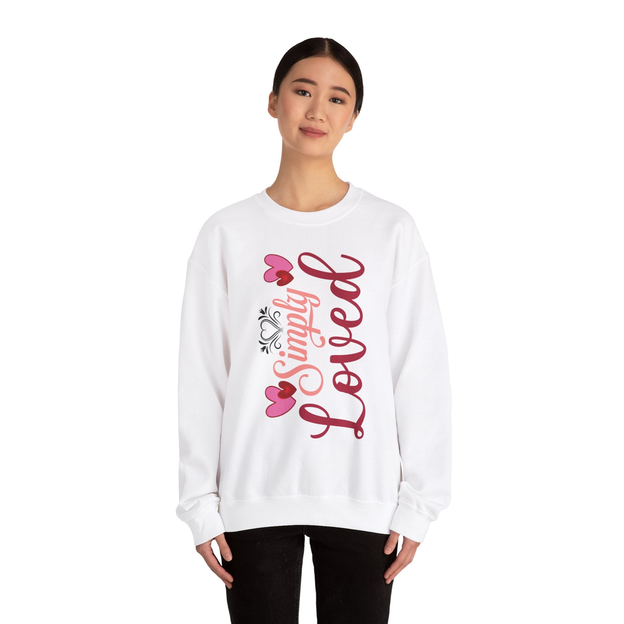 Simply Loved Valentine's Day Crewneck Sweatshirt-Phoenix Styles