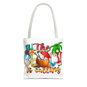 The Beach is Calling Tote Bag-Phoenix Styles