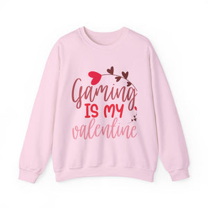 Gaming Is My Valentines-Valentine's Day Crewneck Sweatshirt-Phoenix Styles