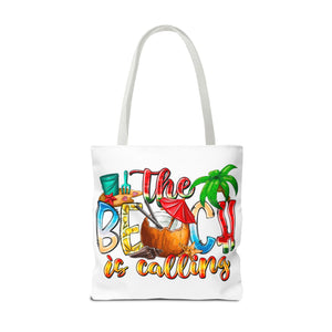 The Beach is Calling Tote Bag-Phoenix Styles