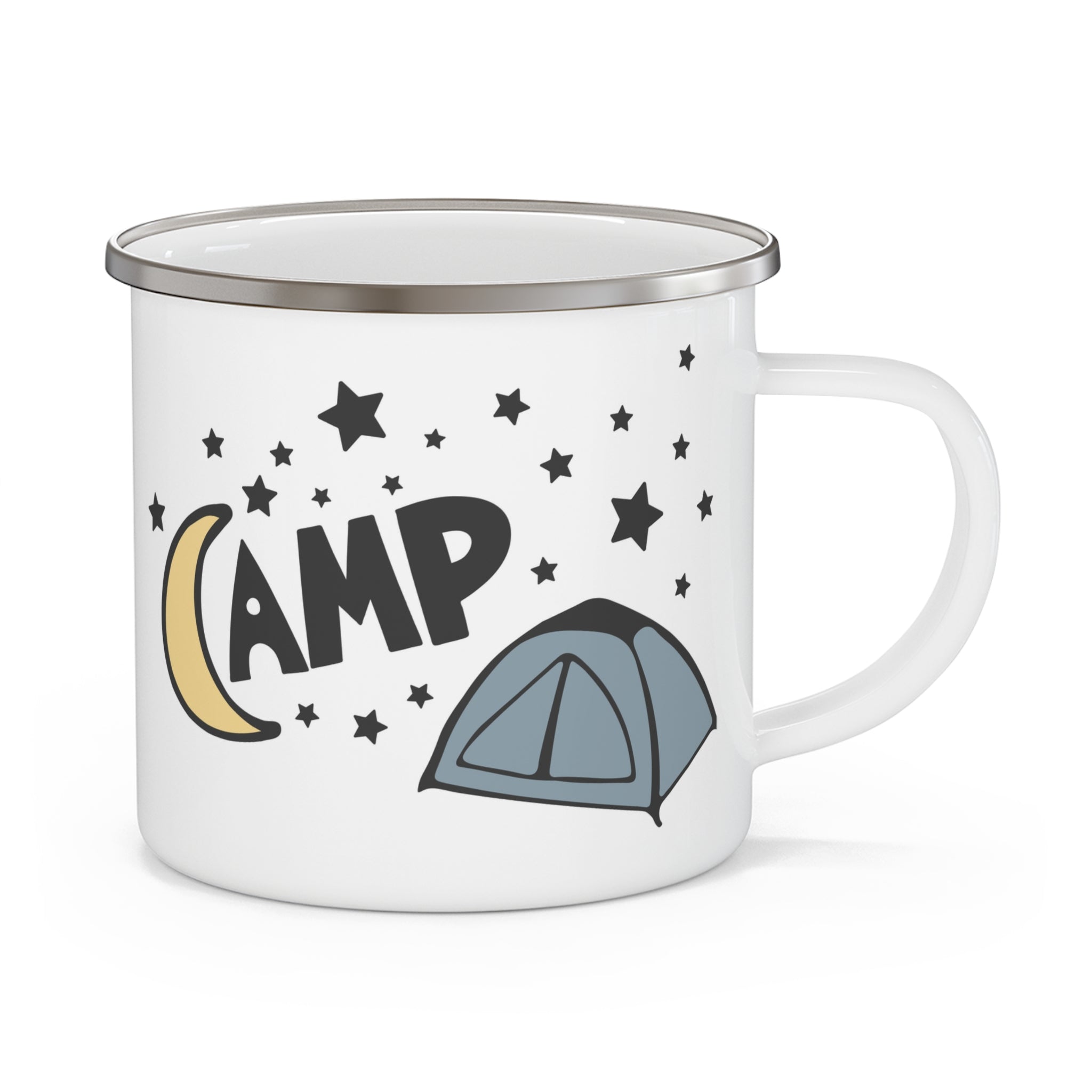 Adventure Awaits Enamel Camping Mug - Perfect for Nature Lovers & Campers