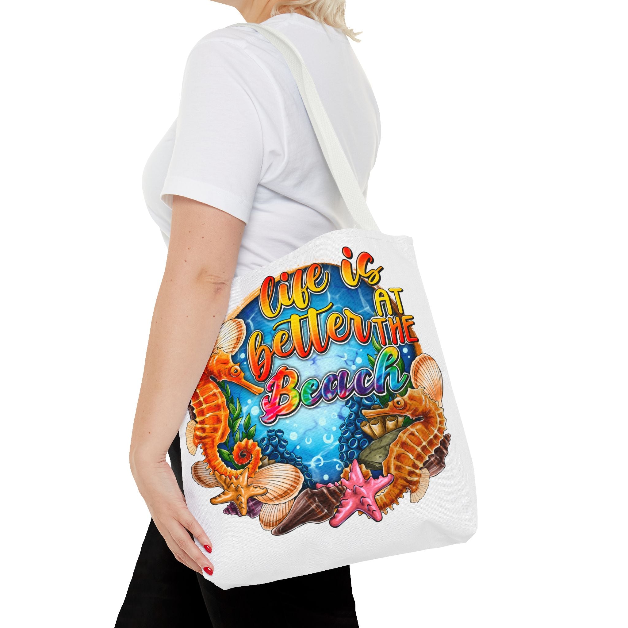 Life is Better At the Beach Tote Bag-Phoenix Styles