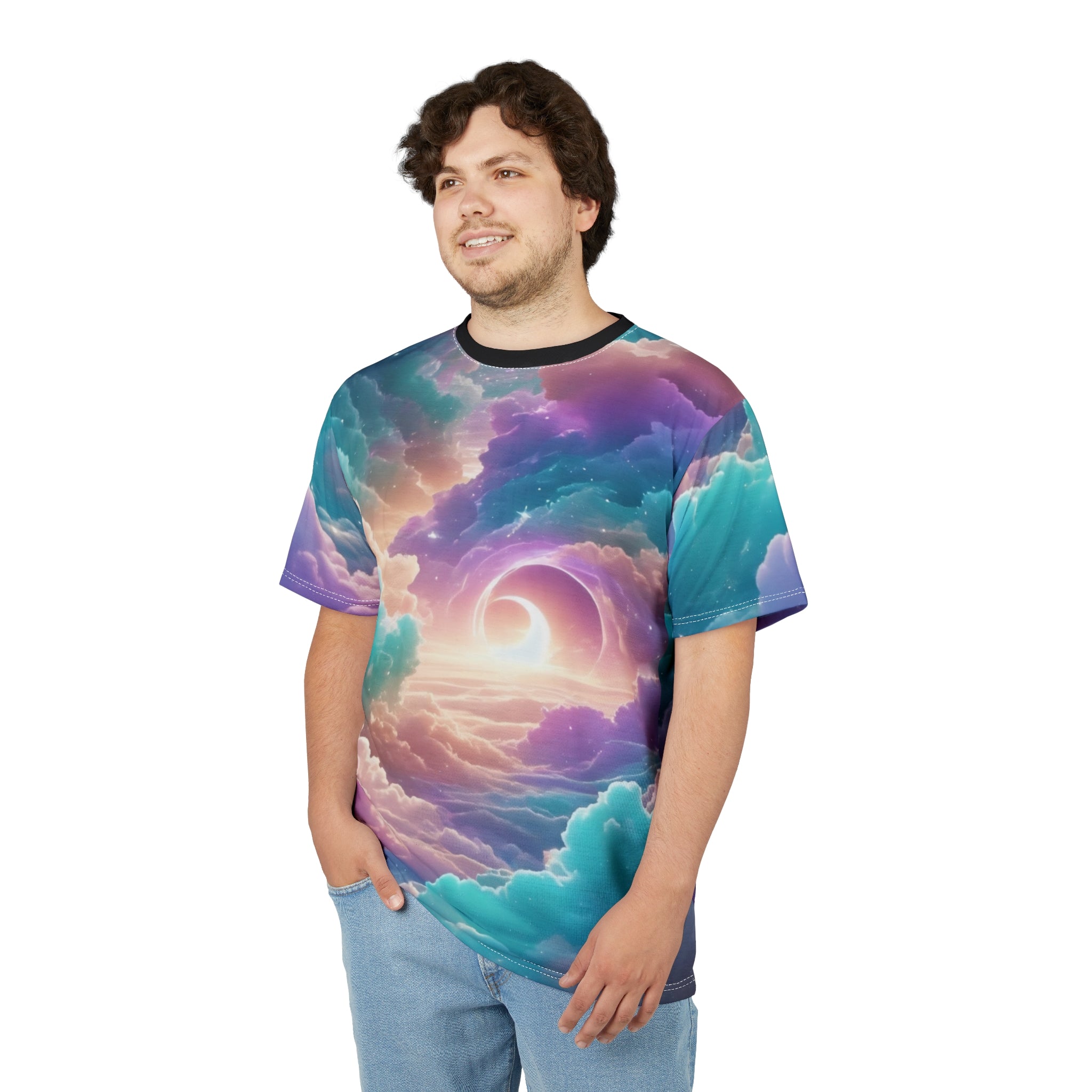 Dreamy Sky Cut & Sew Tee - Cosmic Cloud Design