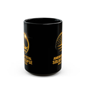 American Solar Eclipse Black Mug (11oz, 15oz)-Phoenix Styles