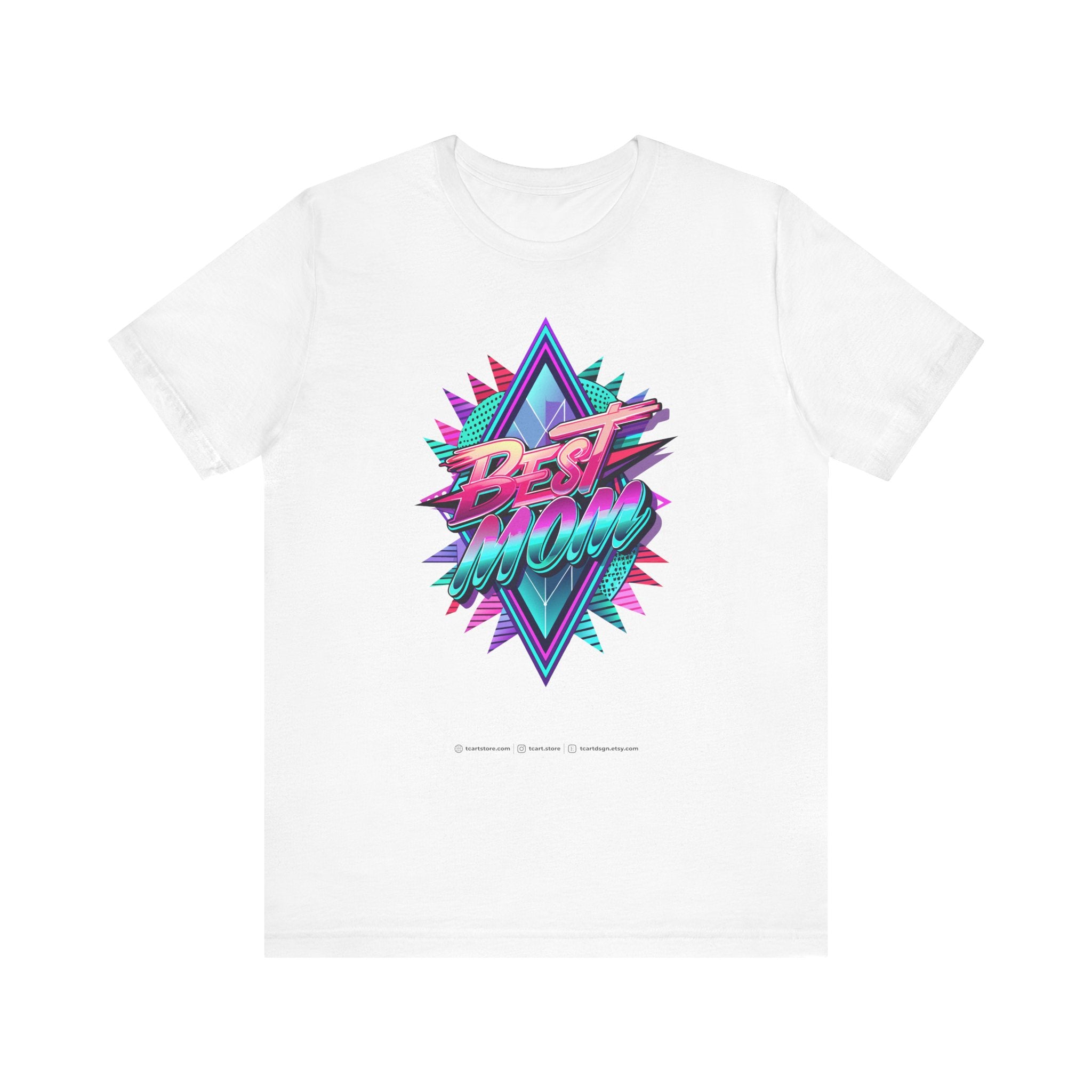 Best Mom Unisex Jersey Short Sleeve Tee - Colorful Graffiti Design