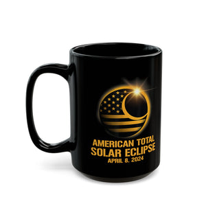 American Solar Eclipse Black Mug (11oz, 15oz)-Phoenix Styles