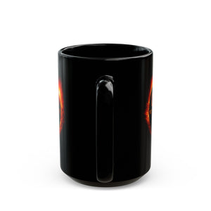 Ohio Solar Eclipse Black Mug (11oz, 15oz)-Phoenix Styles