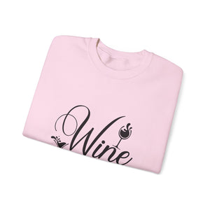 Wine Is My Valentine-Valentine's Day Crewneck Sweatshirt-Phoenix Styles