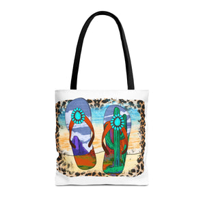 Flips Flops Summer Tote Bag-Phoenix Styles