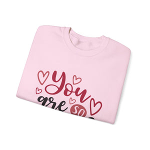 You Are So Loved Valentine's Day Crewneck Sweatshirt-Phoenix Styles