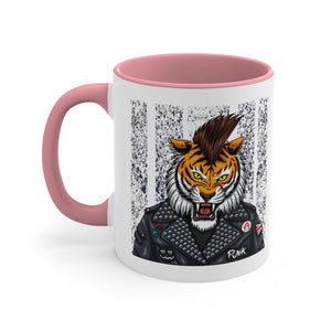 Tiger Accent Coffee Mug, 11oz-Phoenix Styles