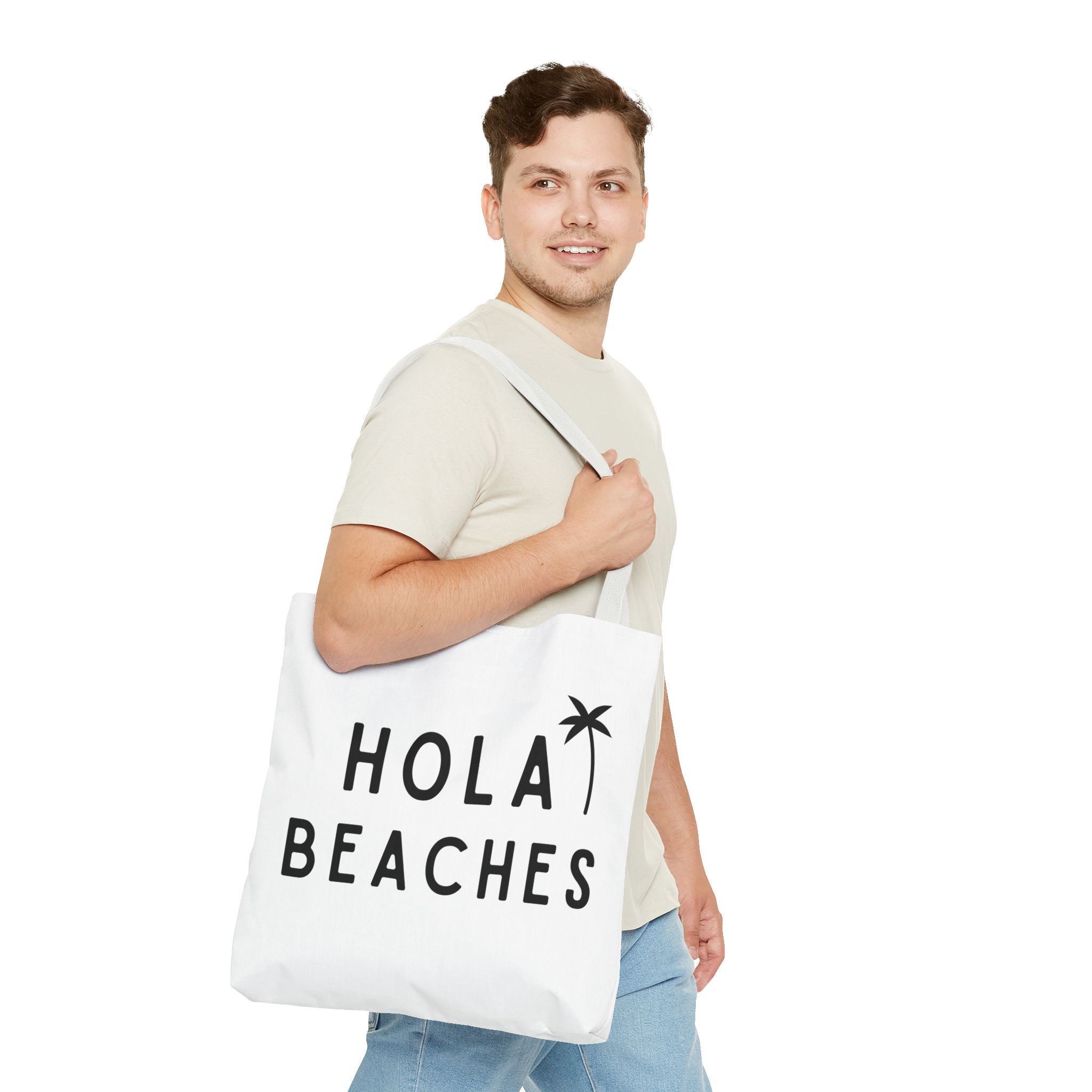 Beach Tote Bag - Hola Beaches Design-Phoenix Styles