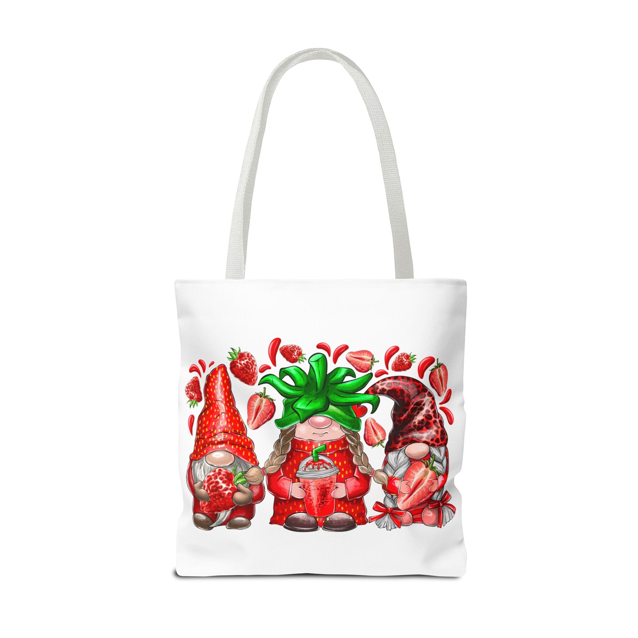 Strawberry Gnomes Tote Bag-Phoenix Styles