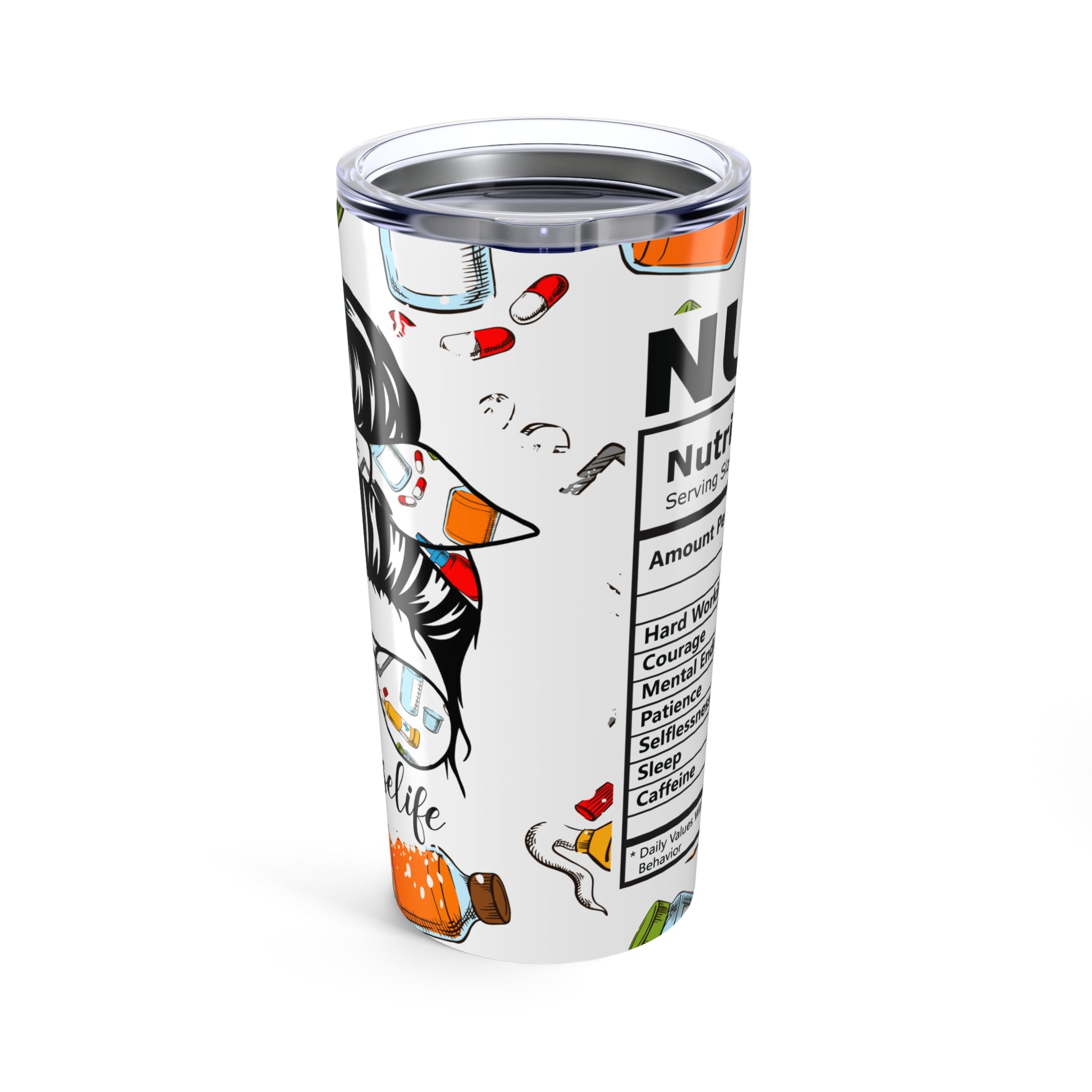 Nurse Life 20oz Tumbler - Fun, Functional Drinkware for Healthcare Heroes