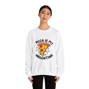 Pizza Is My Love Valentine's Day Crewneck Sweatshirt-Phoenix Styles