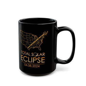 Total Solar Eclipse Black Mug (11oz, 15oz)-Phoenix Styles