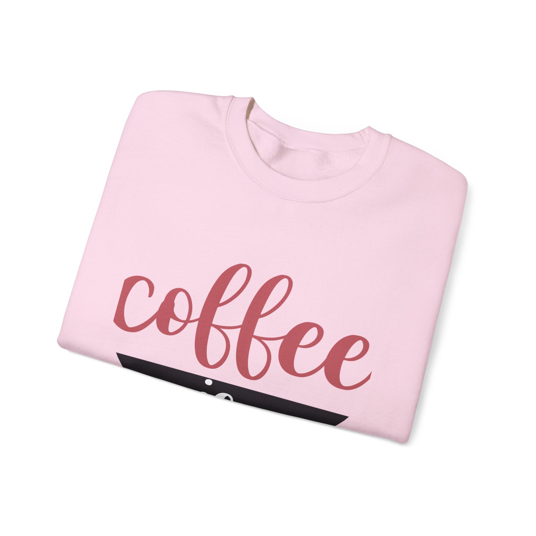 Coffee Is Valentine- Valentine's Day Crewneck Sweatshirt-Phoenix Styles