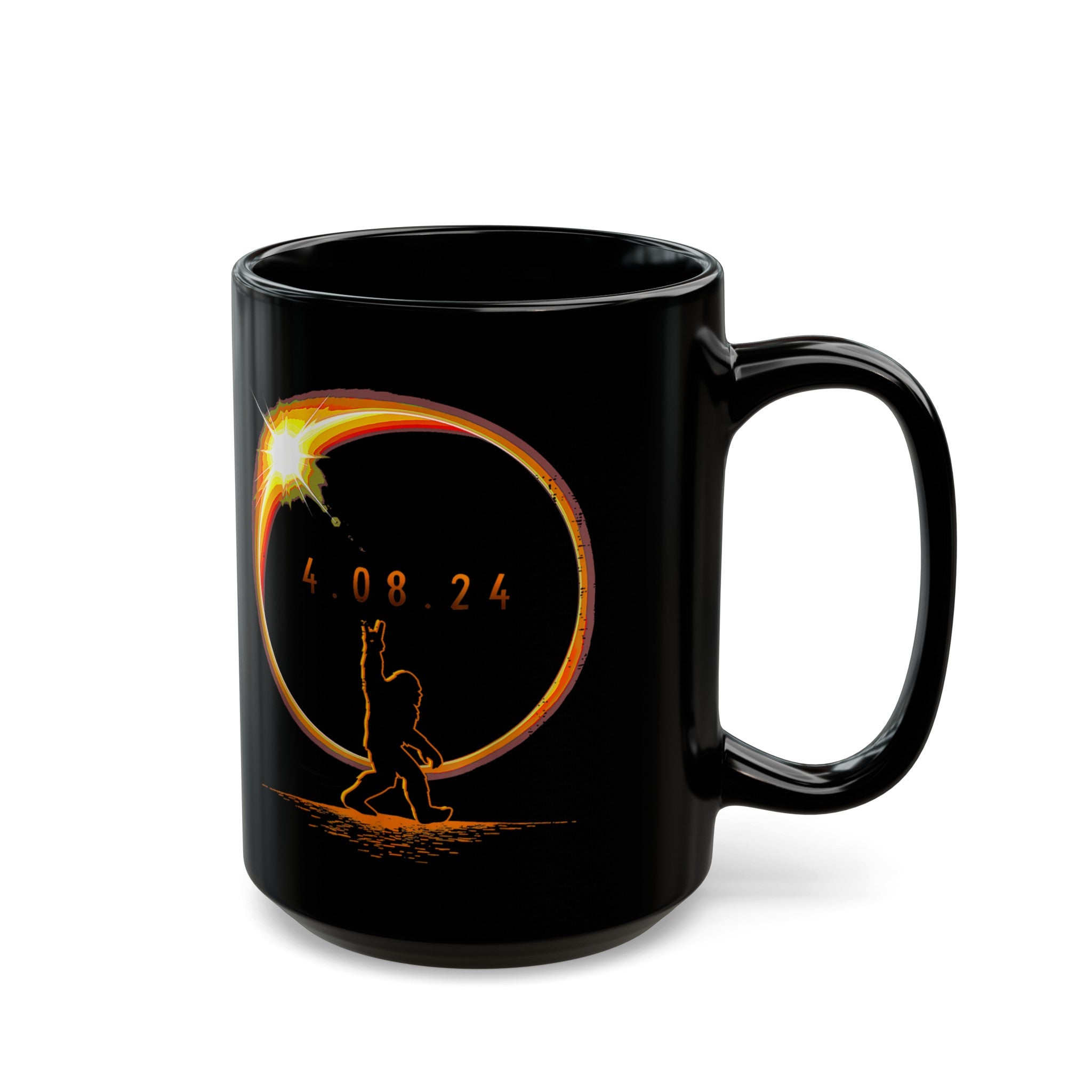 Solar Eclipse Black Mug (11oz, 15oz)-Phoenix Styles