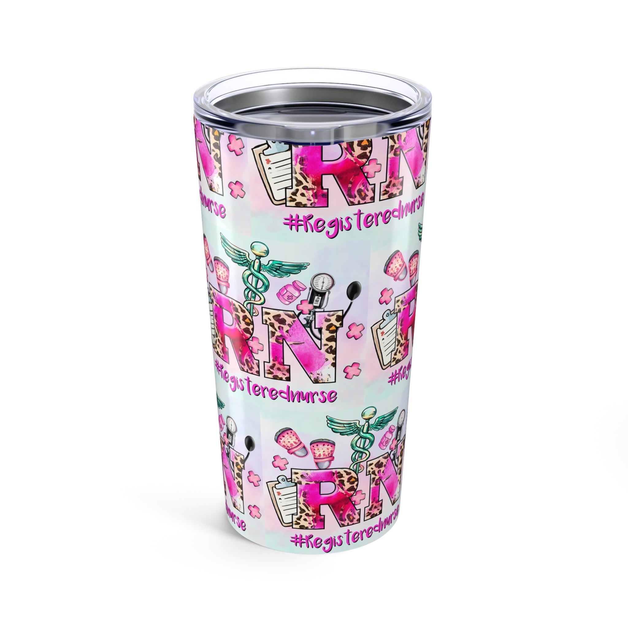 Registered Nurse 20oz Tumbler - Colorful RN Design for Nurses