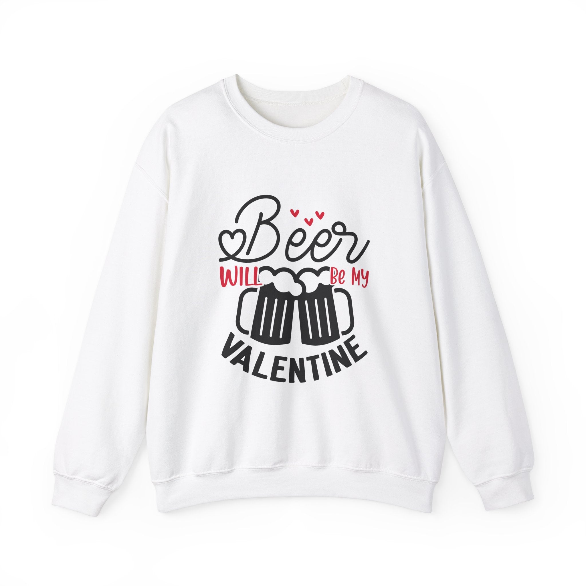 Beer Is My Valentine-Valentine's Day Crewneck Sweatshirt-Phoenix Styles