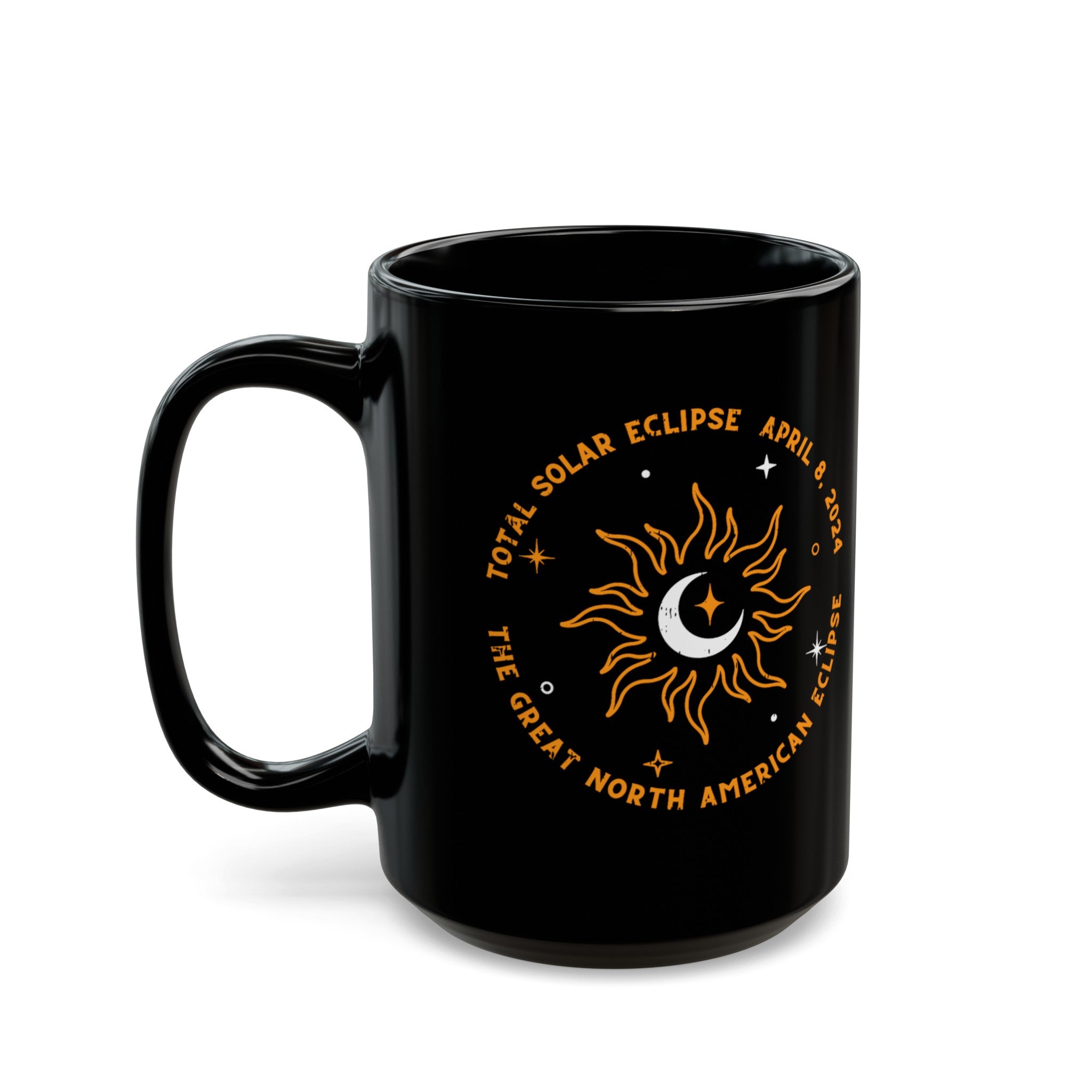 Total Solar Eclipse Black Mug (11oz, 15oz)-Phoenix Styles